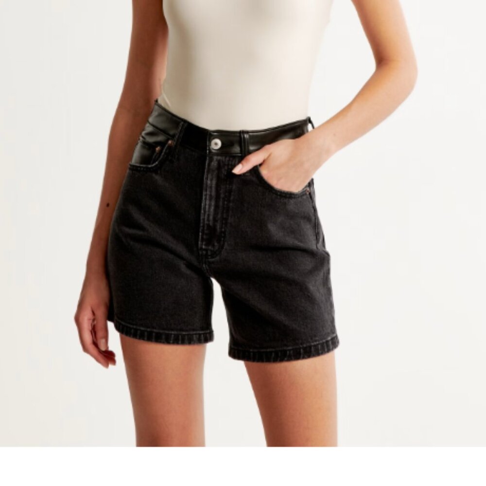 Abercrombie & Fitch Black Jean Shorts